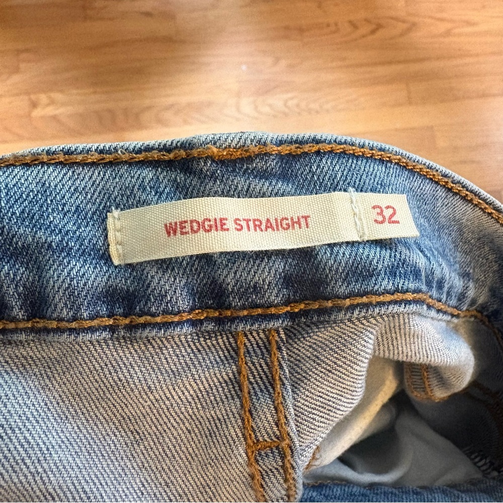 Levi's Light Blue Wedgie Straight Jeans